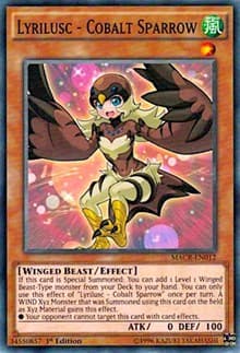 Lyrilusc - Cobalt Sparrow - Maximum Crisis - YuGiOh card