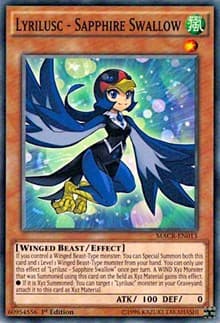 Lyrilusc - Sapphire Swallow - Maximum Crisis - YuGiOh card