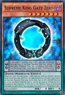 Supreme King Gate Zero - Maximum Crisis - YuGiOh card
