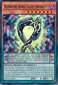 Supreme King Gate Infinity - Maximum Crisis - YuGiOh card