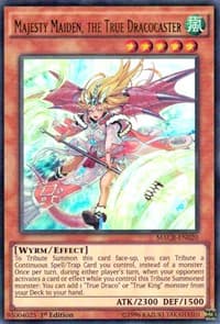 Majesty Maiden, the True Dracocaster - Maximum Crisis - YuGiOh card