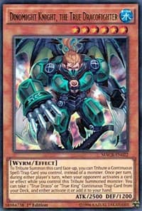 Dinomight Knight, the True Dracofighter - Maximum Crisis - YuGiOh card