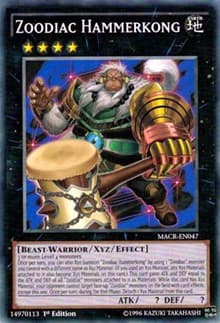 Zoodiac Hammerkong - Maximum Crisis - YuGiOh card