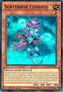 Subterror Fiendess - Maximum Crisis - YuGiOh card