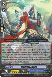 Maltreat Shade - G-CHB03: Rummy Labyrinth Under the Moonlight - Cardfight Vanguard card