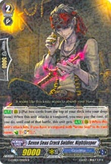 Seven Seas Crack Soldier, Nightjasper - G-CHB03: Rummy Labyrinth Under the Moonlight - Cardfight Vanguard card