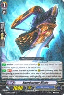 Swordmaster Mimic - G-CHB03: Rummy Labyrinth Under the Moonlight - Cardfight Vanguard card