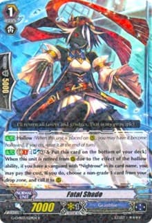 Fatal Shade - G-CHB03: Rummy Labyrinth Under the Moonlight - Cardfight Vanguard card