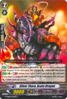 Silver Thorn, Acute Dragon - G-CHB03: Rummy Labyrinth Under the Moonlight - Cardfight Vanguard card