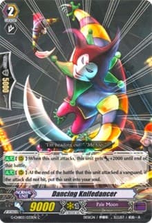 Dancing Knifedancer - G-CHB03: Rummy Labyrinth Under the Moonlight - Cardfight Vanguard card