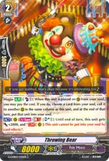 Throwing Bear - G-CHB03: Rummy Labyrinth Under the Moonlight - Cardfight Vanguard card