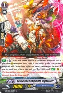 Seven Seas Shipmate Nightalert - G-CHB03: Rummy Labyrinth Under the Moonlight - Cardfight Vanguard card
