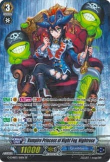 Vampire Princess of Night Fog, Nightrose (SP) - G-CHB03: Rummy Labyrinth Under the Moonlight - Cardfight Vanguard card