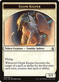 Glyph Keeper // Warrior Double-Sided Token - Amonkhet - Magic: The Gathering card