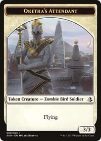 Oketra's Attendant // Beast Token - Amonkhet - Magic: The Gathering card