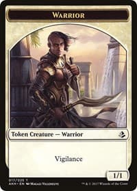 Warrior // Labyrinth Guardian Double-Sided Token - Amonkhet - Magic: The Gathering card