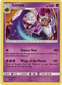 Lunala - 61/145 (Cracked Ice Holo) - Deck Exclusives - Pokemon card
