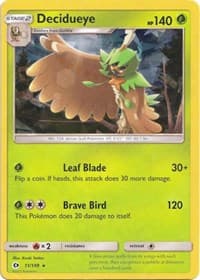 Decidueye - 011/149 (Cracked Ice Holo) - Deck Exclusives - Pokemon card
