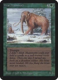 War Mammoth - Alpha Edition - Magic: The Gathering card