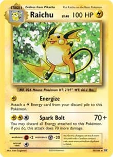 Raichu - 36/108 (XY Evolutions) - Deck Exclusives - Pokemon card