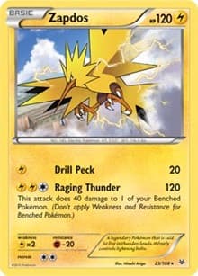 Zapdos - 23/108 (XY Roaring Skies) - Deck Exclusives - Pokemon card