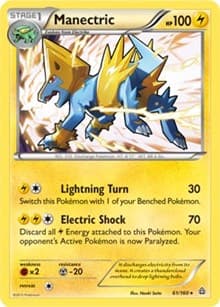 Manectric - 61/160 (XY Primal Clash) - Deck Exclusives - Pokemon card