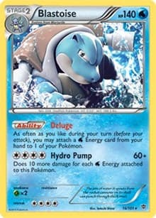 Blastoise - 16/101 (BW Plasma Blast) - Deck Exclusives - Pokemon card