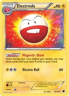 Electrode - 33/116 (BW Plasma Freeze) - Deck Exclusives - Pokemon card