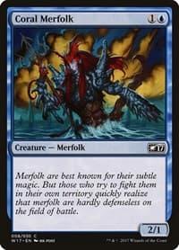 Coral Merfolk - Welcome Deck 2017 - Magic: The Gathering card