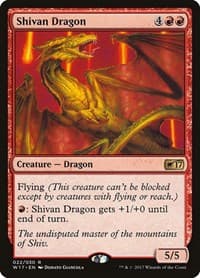 Shivan Dragon - Welcome Deck 2017 - Magic: The Gathering card