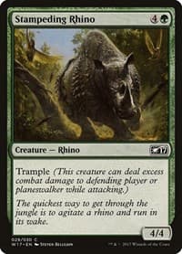 Stampeding Rhino - Welcome Deck 2017 - Magic: The Gathering card