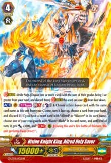 Divine Knight King, Alfred Holy Saver - G-Legend Deck Vol.3: The Blaster - Cardfight Vanguard card