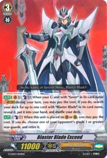 Blaster Blade Exceed - G-Legend Deck Vol.3: The Blaster - Cardfight Vanguard card