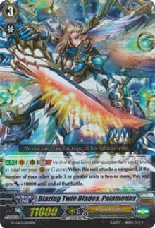 Blazing Twin Blades, Palamedes (RRR Foil) - G-Legend Deck Vol.3: The Blaster - Cardfight Vanguard card