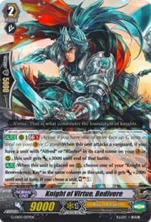 Knight of Virtue, Bedivere - G-Legend Deck Vol.3: The Blaster - Cardfight Vanguard card
