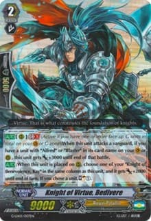 Knight of Virtue, Bedivere (RRR Foil) - G-Legend Deck Vol.3: The Blaster - Cardfight Vanguard card