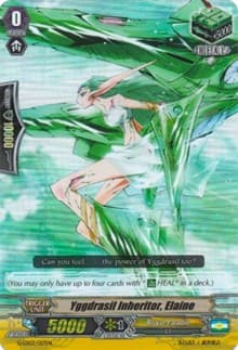 Yggdrasil Inheritor, Elaine (RRR Foil) - G-Legend Deck Vol.3: The Blaster - Cardfight Vanguard card