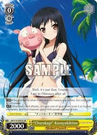 "Churakagi" Kuroyukihime (SR) - Accel World - Weiss Schwarz card