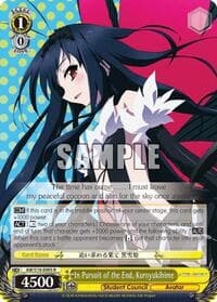 In Pursuit of the End, Kuroyukihime - Accel World - Weiss Schwarz card
