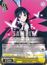 In Pursuit of the End, Kuroyukihime (SR) - Accel World - Weiss Schwarz card