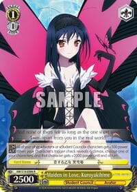 Maiden in Love, Kuroyukihime - Accel World - Weiss Schwarz card