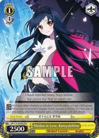 Maiden in Love, Kuroyukihime (RRR) - Accel World - Weiss Schwarz card
