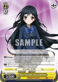 Real Strength, Kuroyukihime - Accel World - Weiss Schwarz card