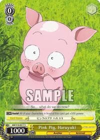 Pink Pig, Haruyuki - Accel World - Weiss Schwarz card