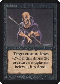 Weakness - Alpha Edition - Magic: The Gathering card