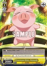 Enormous Klutz, Haruyuki - Accel World - Weiss Schwarz card