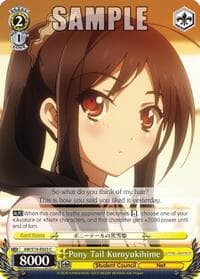 Pony Tail Kuroyukihime - Accel World - Weiss Schwarz card