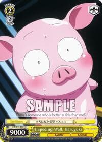 Impeding Wall, Haruyuki - Accel World - Weiss Schwarz card