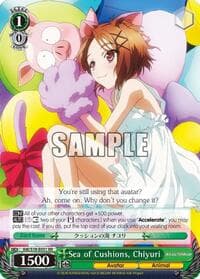 Sea of Cushions, Chiyuri - Accel World - Weiss Schwarz card