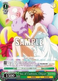 Sea of Cushions, Chiyuri (RRR) - Accel World - Weiss Schwarz card